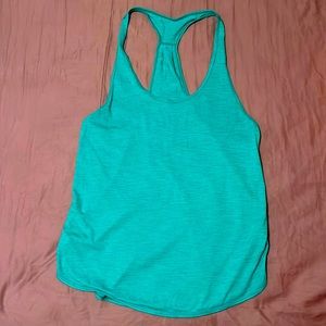 Lululemon razorback, tank top, size 4, Heather green